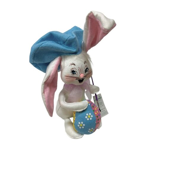 Annalee Poseable 12" Bunny Rabbit Artist Paint Easter Doll Large Cotton Tail NEW - Picture 9 of 9